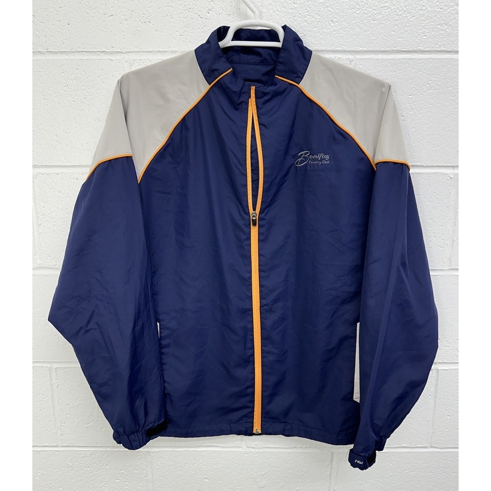 Sun Mountain Headwind Full Zip‎ Jacket Navy Gray / Men's XL